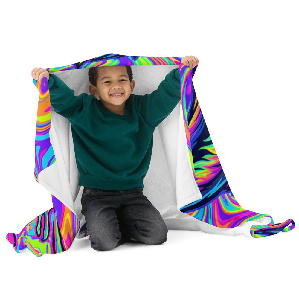 "Fox Hole" THROW BLANKET, 50″×60″, Front