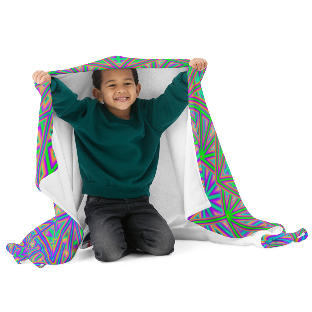 "Flower of Tron" THROW BLANKET, 50″×60″, Front