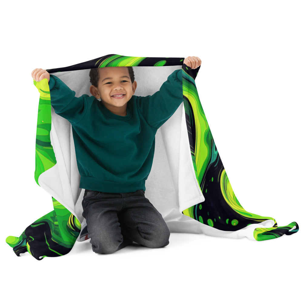 "Slimer" THROW BLANKET, 50″×60″, Front