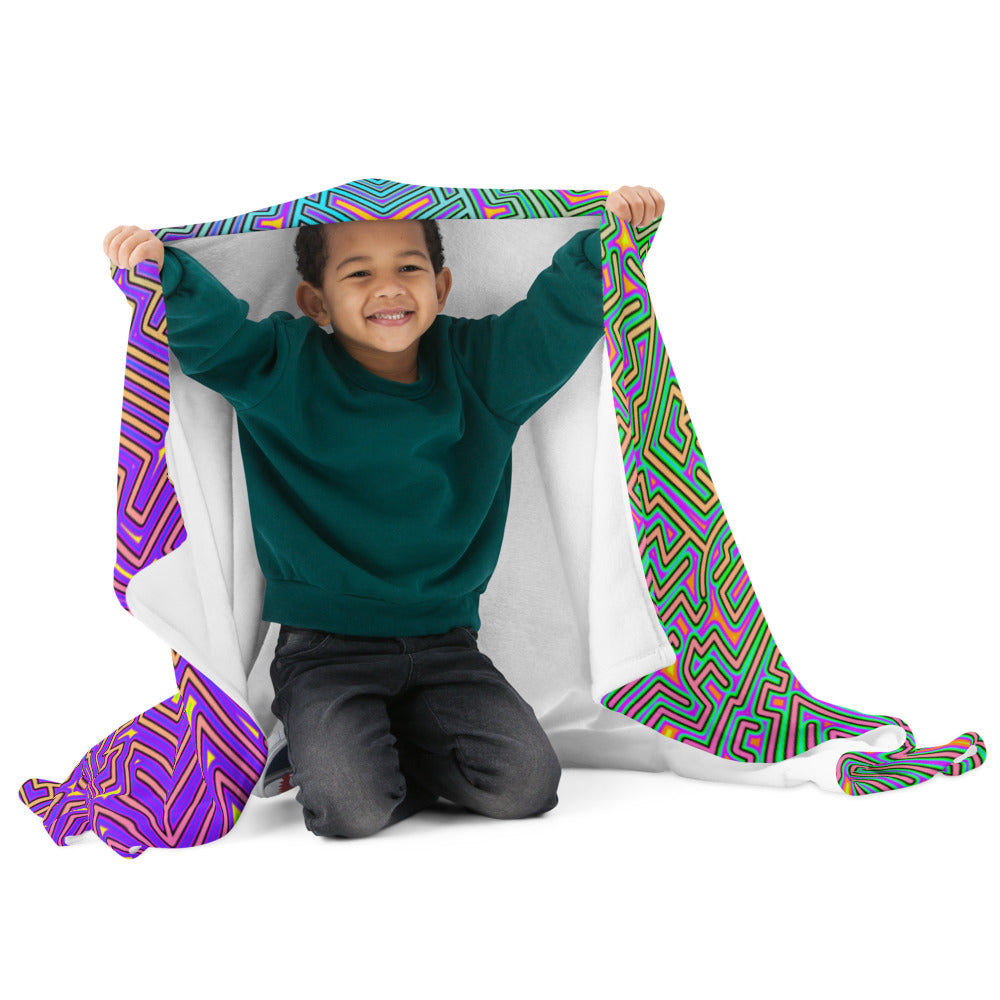 "Corteca V2" THROW BLANKET, 50″×60″, Front
