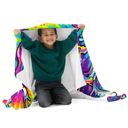 "Astro Burst" THROW BLANKET, 50″×60″, Front