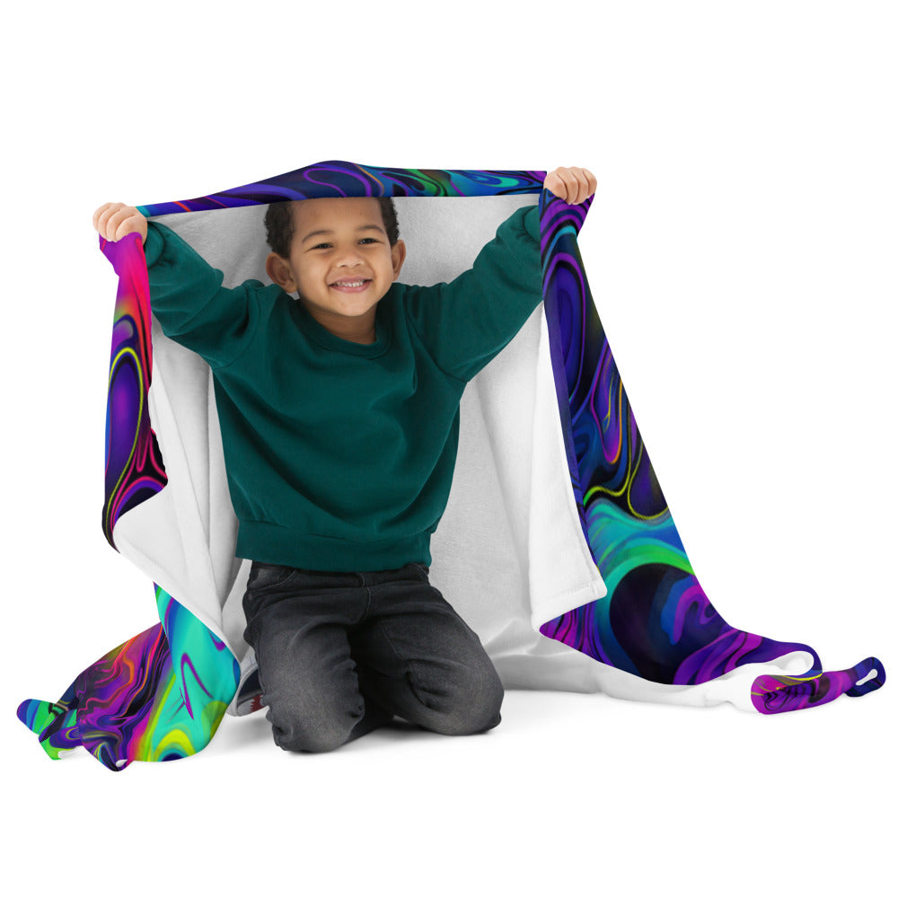 "Still Trippin'" THROW BLANKET, 50″×60″, Front