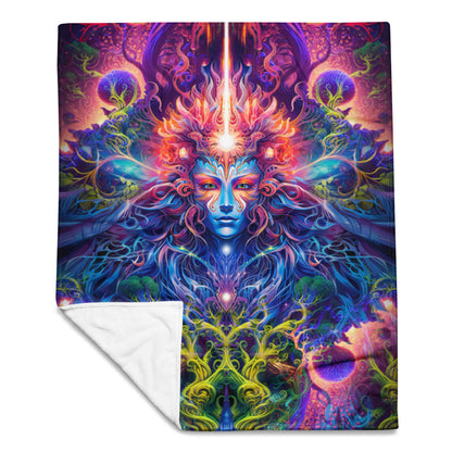 "The Sacred Vine" THROW BLANKET, 50″×60″, Front