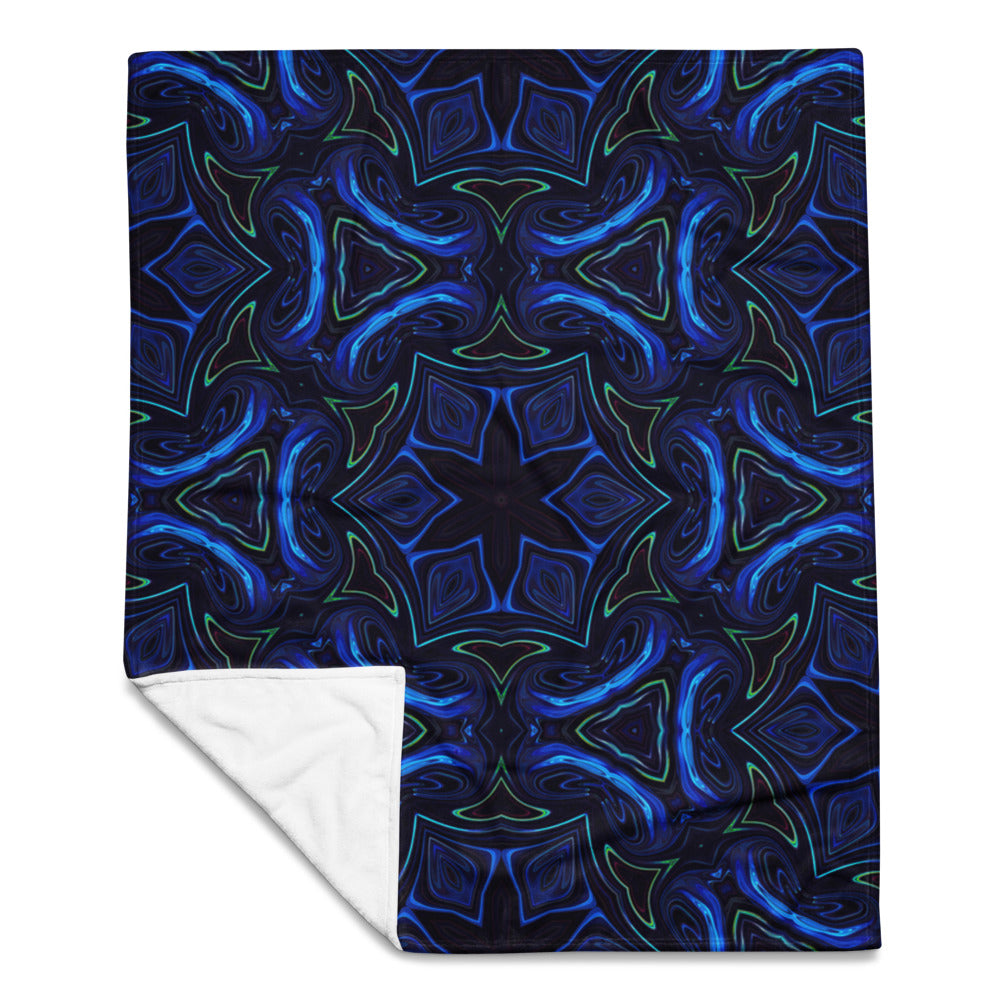 "Liquid Night" THROW BLANKET, 50″×60″, Front