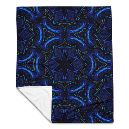 "Liquid Night" THROW BLANKET, 50″×60″, Front