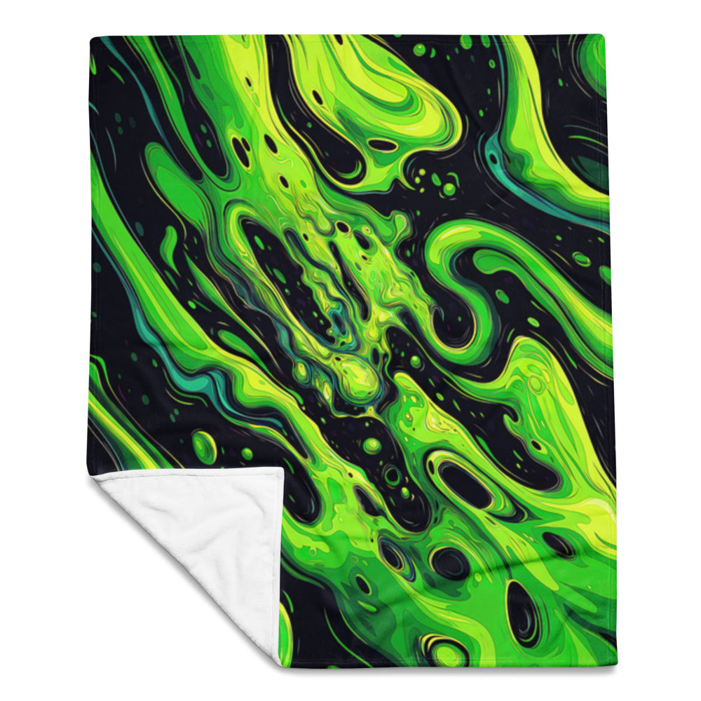 "Slimer" THROW BLANKET, 50″×60″, Front