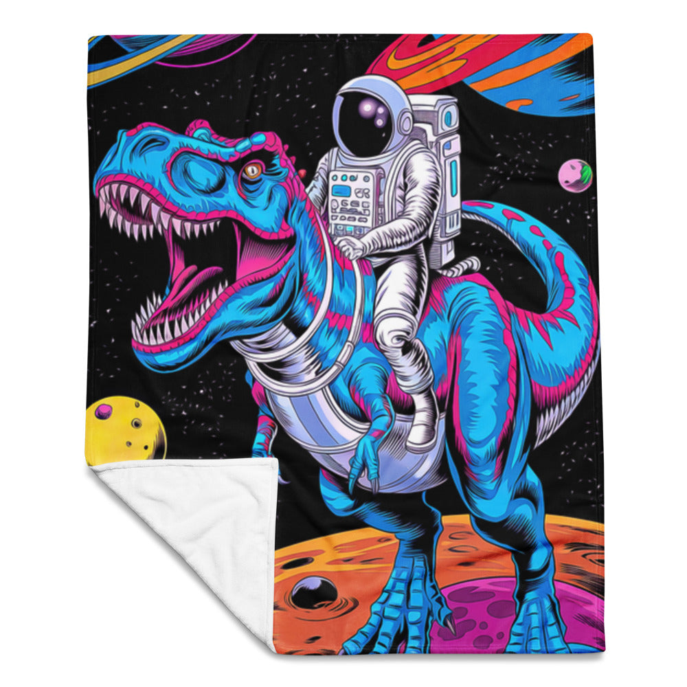 "Space-Rex" THROW BLANKET, 50″×60″, Front