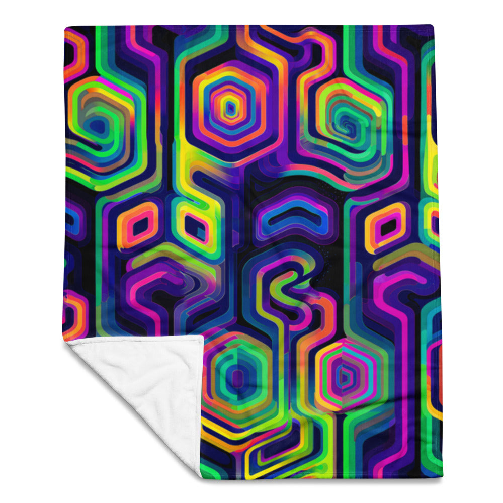 "Tripnotist" THROW BLANKET, 50″×60″, Front