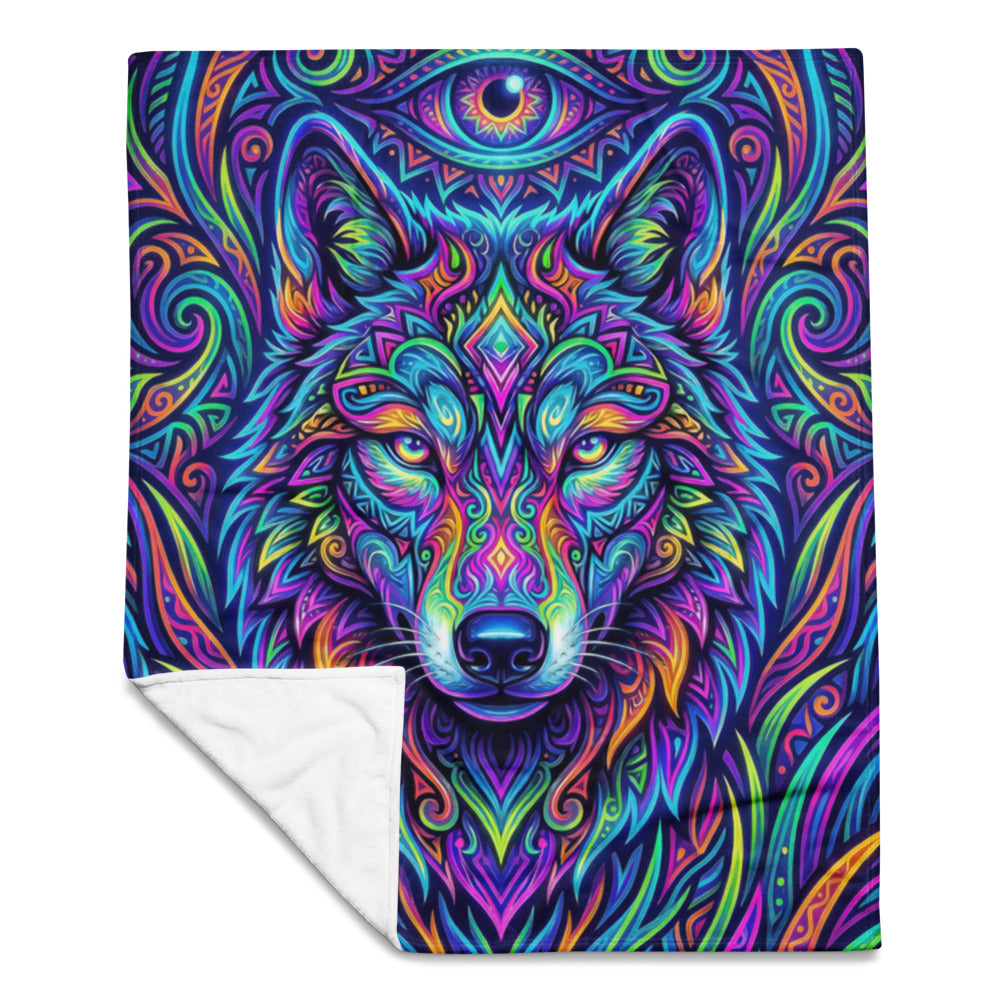"Watchful Eyes" THROW BLANKET, 50″×60″, Front