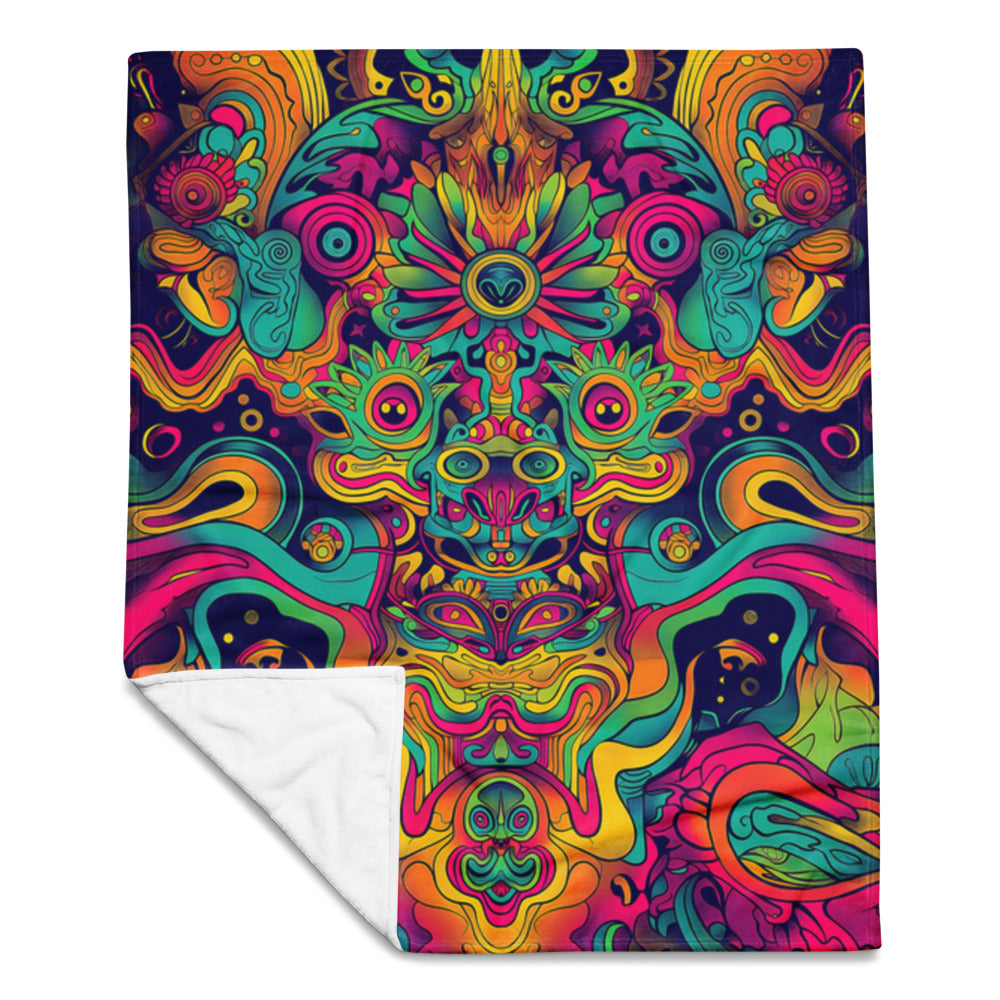 "Totem" THROW BLANKET, 50″×60″, Front