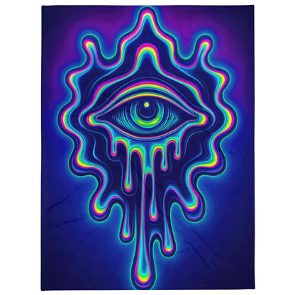 "All Melting Eye" THROW BLANKET, 60″×80″, default
