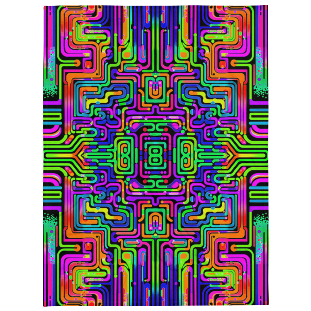 "Borg Rave" THROW BLANKET, 60″×80″, default