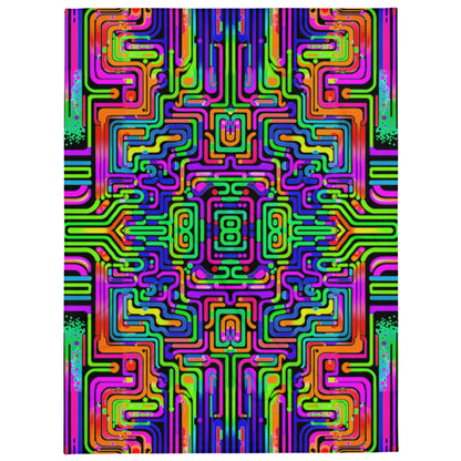"Borg Rave" THROW BLANKET, 60″×80″, default