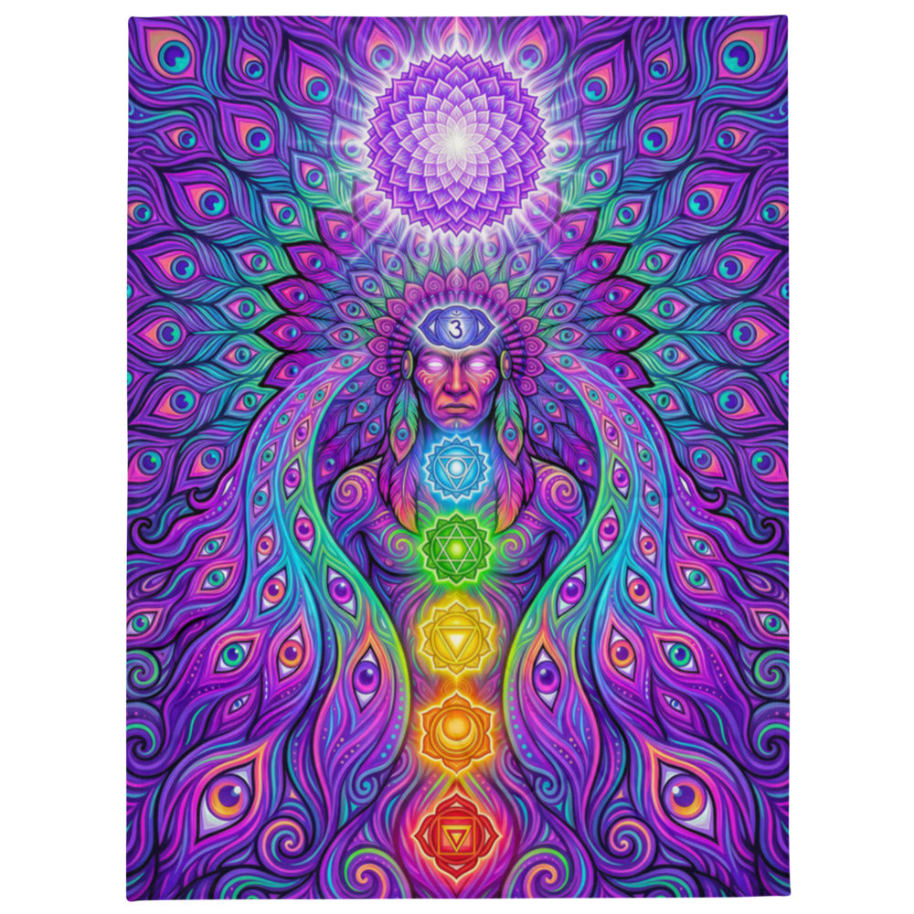 "Shamanic Emanation" THROW BLANKET, 60″×80″, default