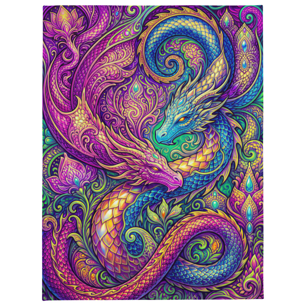 "LovDragons" THROW BLANKET, 60″×80″, default