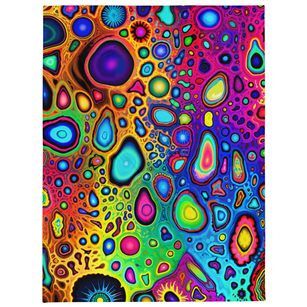 "Psycho Leopard" THROW BLANKET, 60″×80″, default