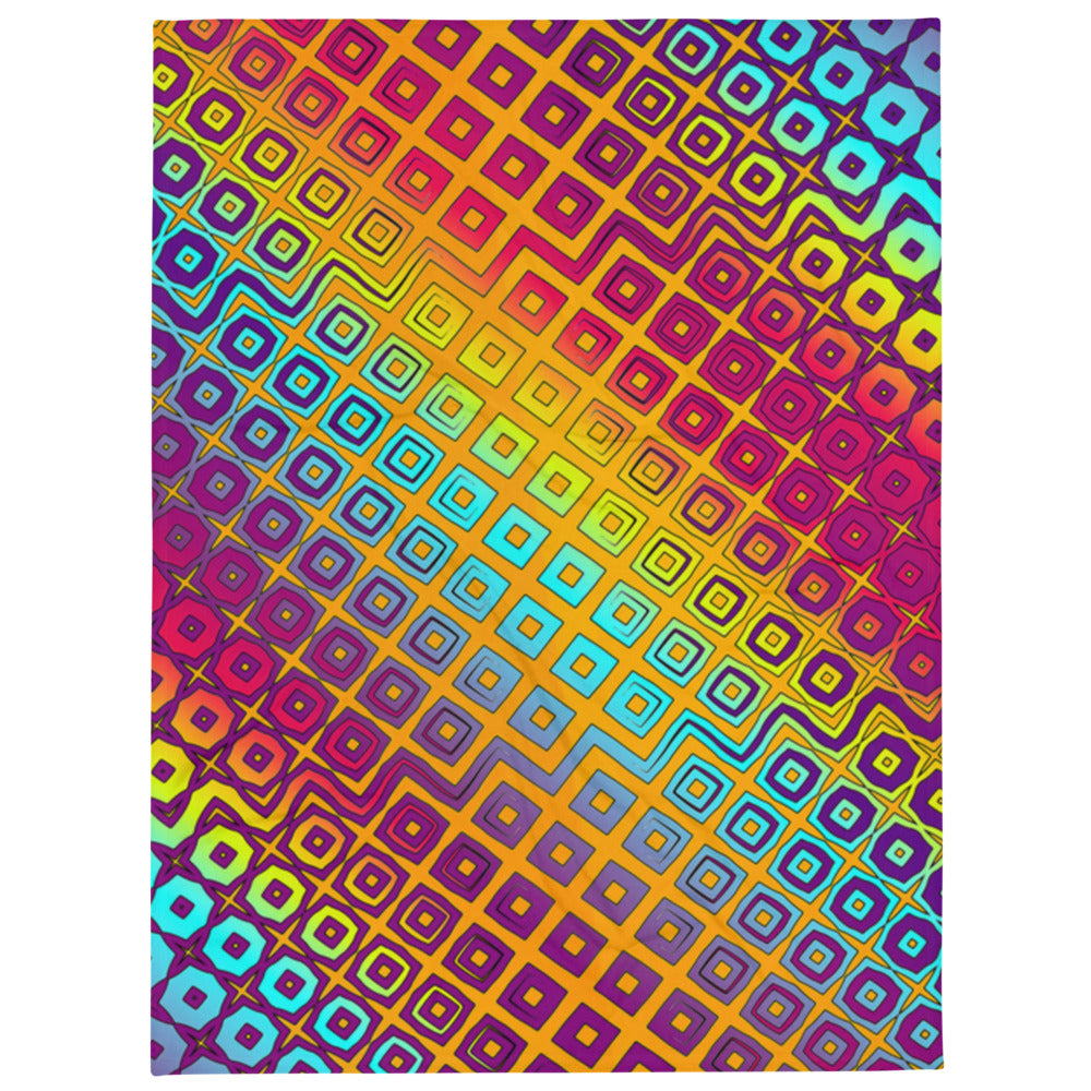 "Peacocking" THROW BLANKET, 60″×80″, default