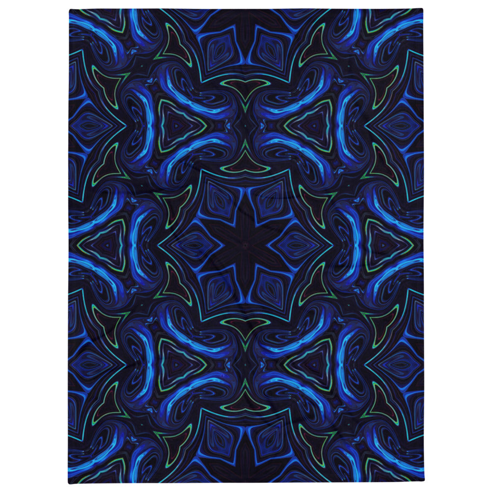 "Liquid Night" THROW BLANKET, 60″×80″, default