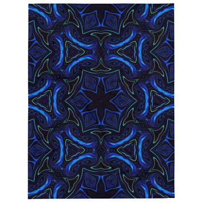 "Liquid Night" THROW BLANKET, 60″×80″, default