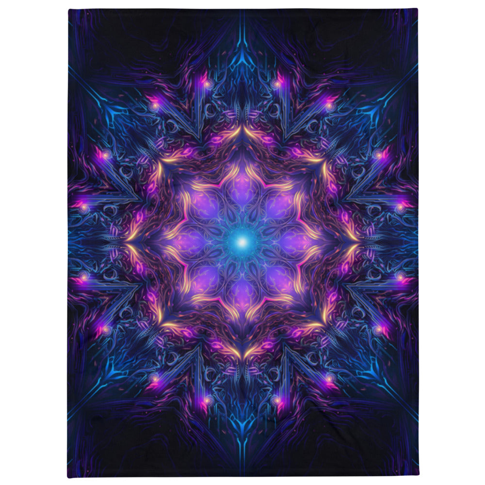"Twilight Glow Mandala" THROW BLANKET, 60″×80″, default