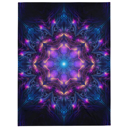 "Twilight Glow Mandala" THROW BLANKET, 60″×80″, default