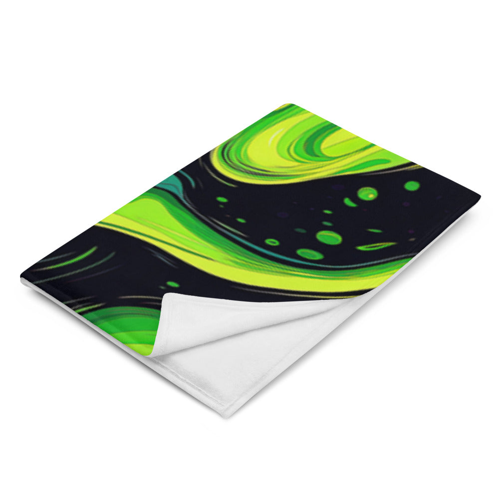 "Slimer" THROW BLANKET, 60″×80″, Left Front