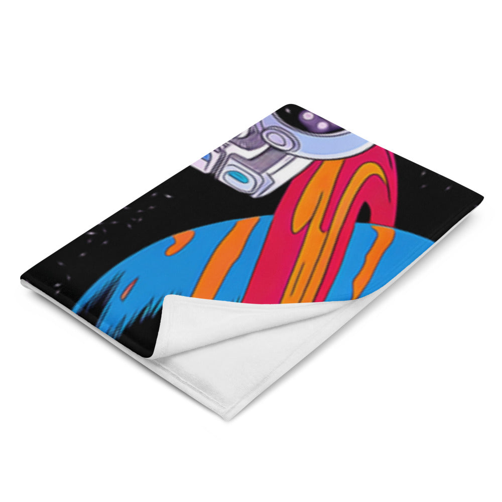 "Space-Rex" THROW BLANKET, 60″×80″, Left Front