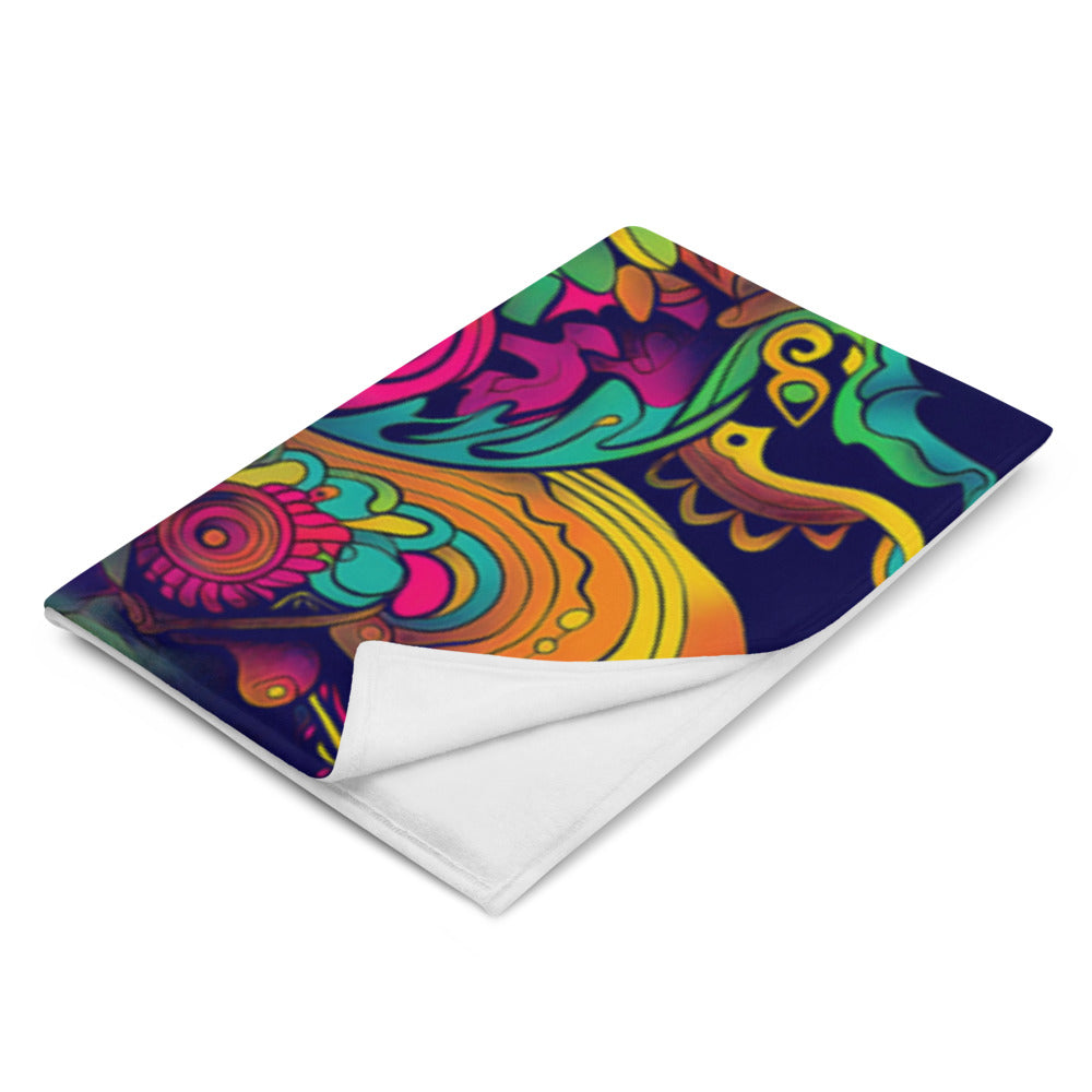 "Totem" THROW BLANKET, 60″×80″, Left Front