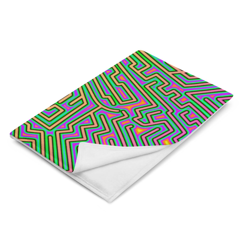 "Corteca V2" THROW BLANKET, 60″×80″, Left Front