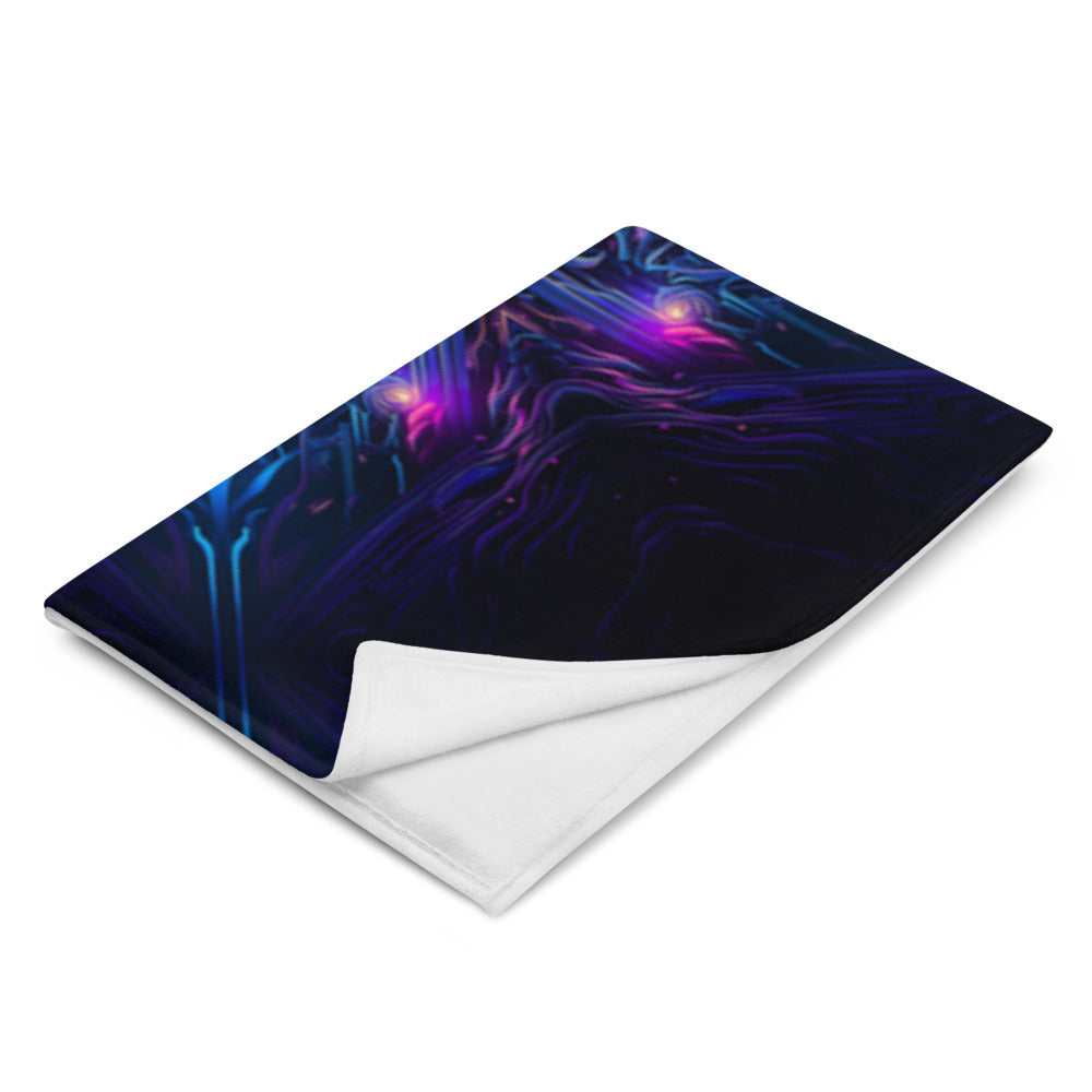"Twilight Glow Mandala" THROW BLANKET, 60″×80″, Left Front