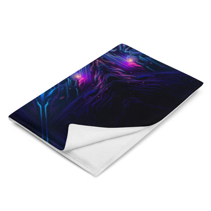 "Twilight Glow Mandala" THROW BLANKET, 60″×80″, Left Front