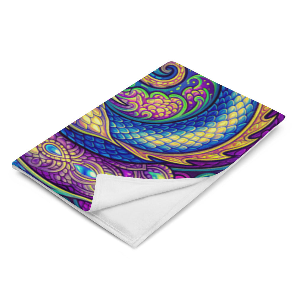 "LovDragons" THROW BLANKET, 60″×80″, Left Front