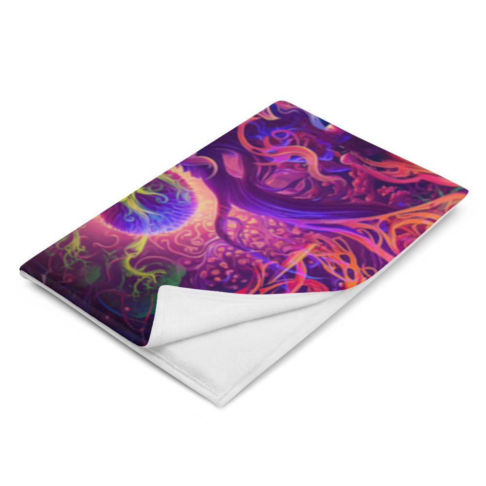 "The Sacred Vine" THROW BLANKET, 60″×80″, Left Front