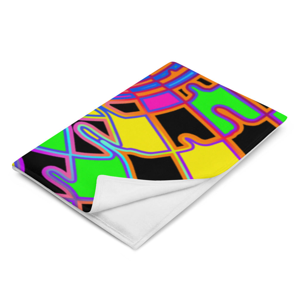 "Here We Go" THROW BLANKET, 60″×80″, Left Front
