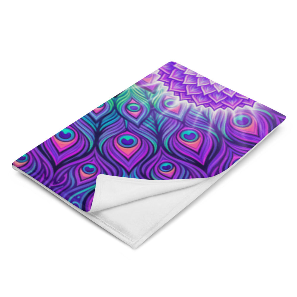 "Shamanic Emanation" THROW BLANKET, 60″×80″, Left Front
