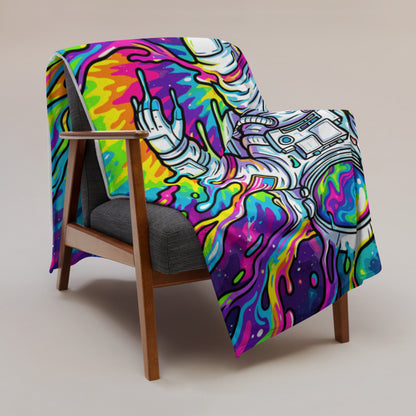 "Astro Burst" THROW BLANKET, 60″×80″, Lifestyle