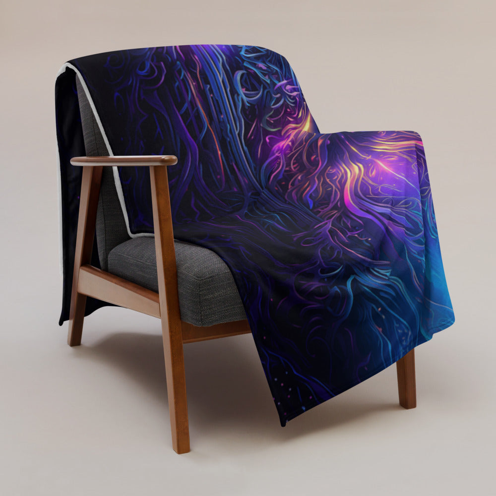 "Twilight Glow" THROW BLANKET, 60″×80″, Lifestyle