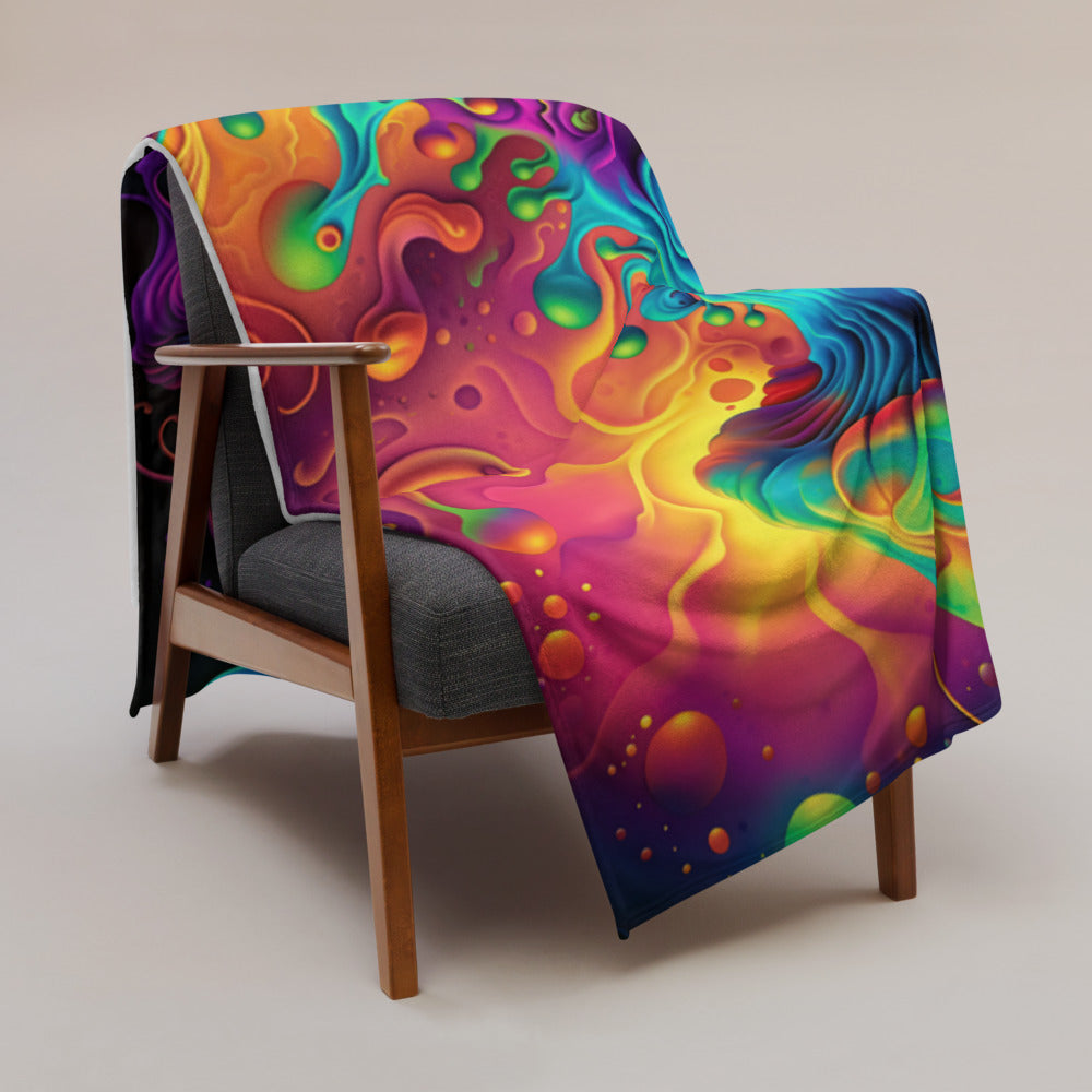 "Void Destroyer" THROW BLANKET, 60″×80″, Lifestyle