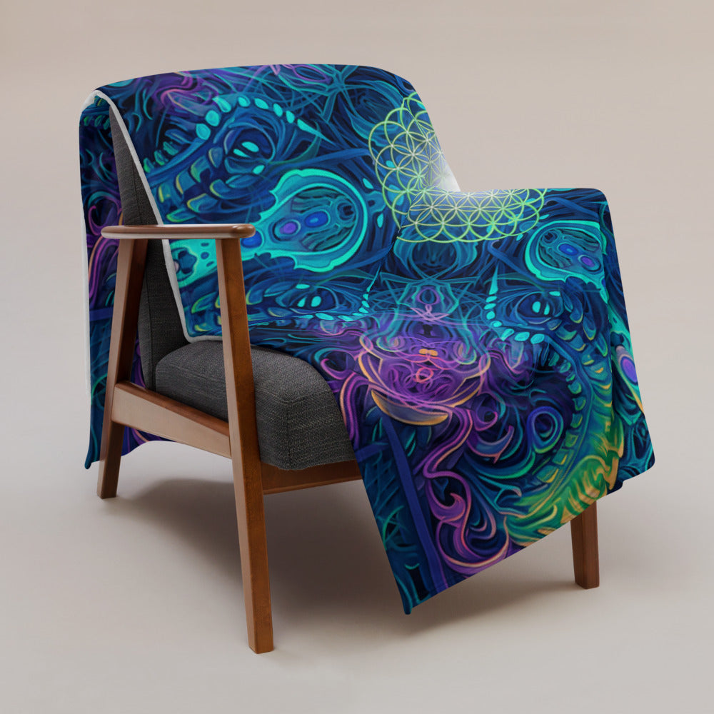 "Belladonna V2" THROW BLANKET, 60″×80″, Lifestyle