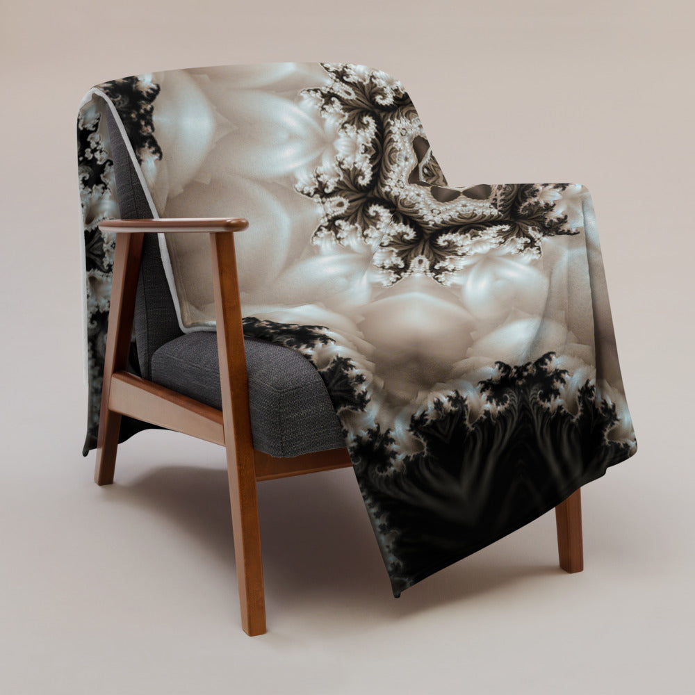 "Duality" THROW BLANKET, 60″×80″, Lifestyle