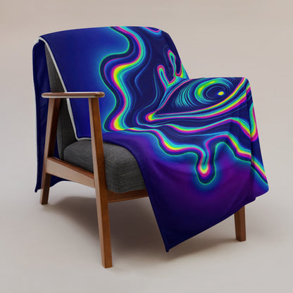 "All Melting Eye" THROW BLANKET, 60″×80″, Lifestyle