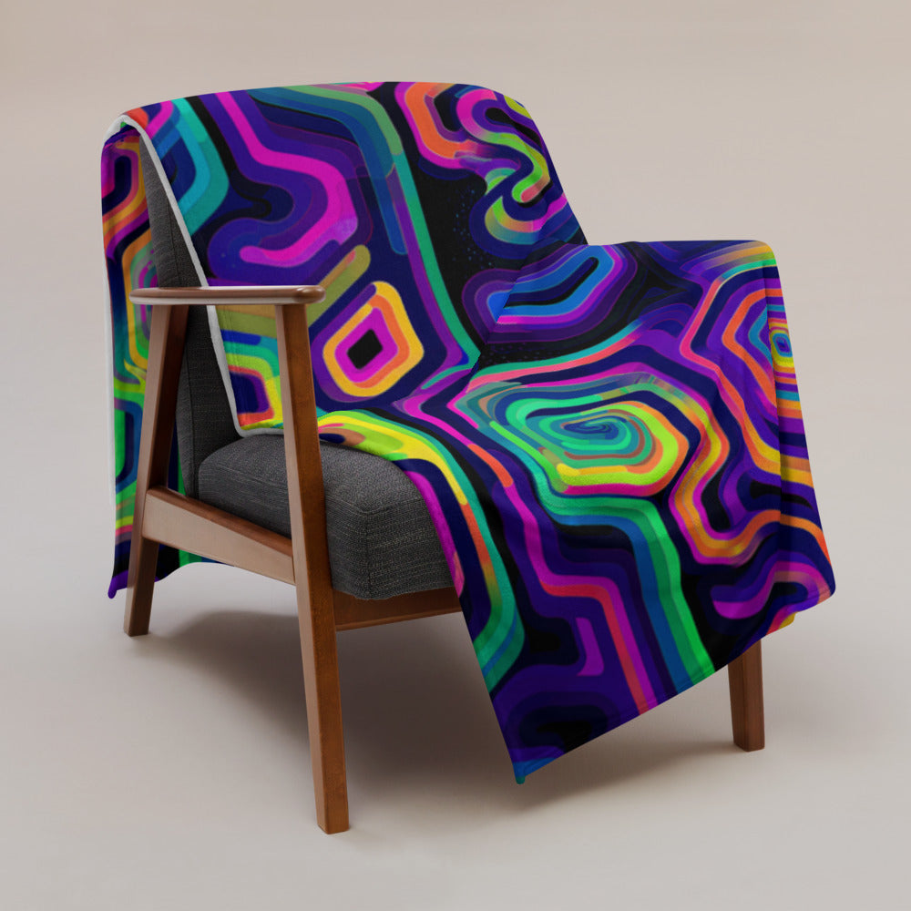 "Tripnotist" THROW BLANKET, 60″×80″, Lifestyle