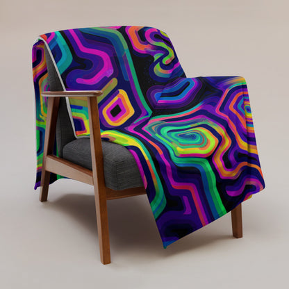 "Tripnotist" THROW BLANKET, 60″×80″, Lifestyle