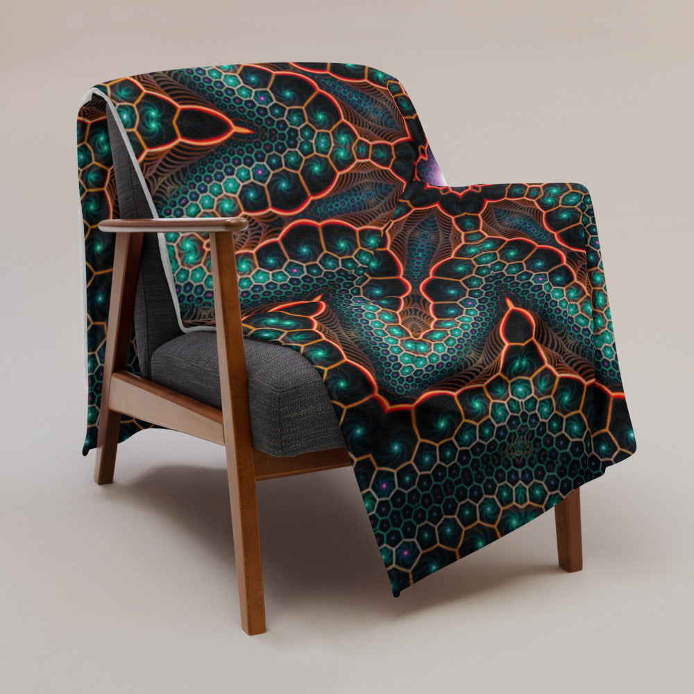 "Multiverse" THROW BLANKET, 60″×80″, Lifestyle
