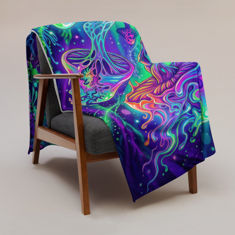 "Beyond Physical" THROW BLANKET, 60″×80″, Lifestyle