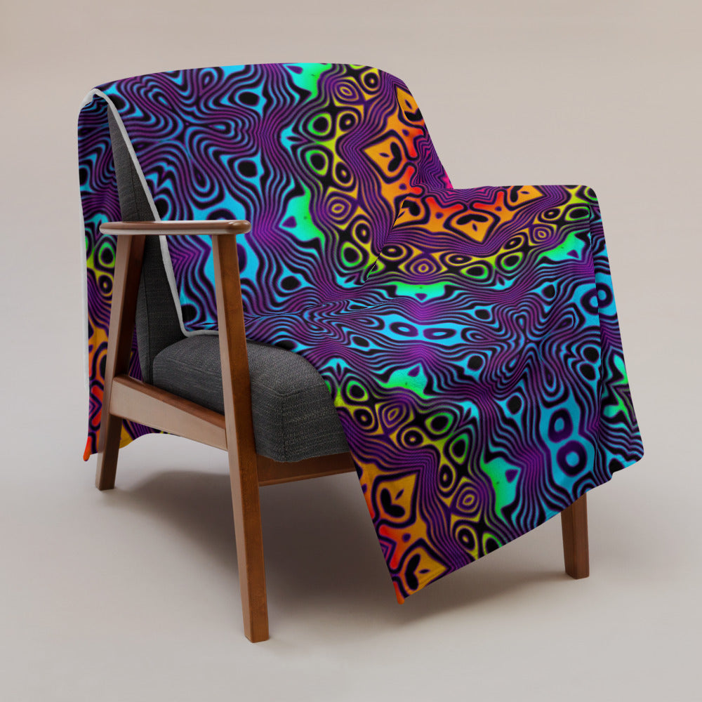 "Surf's Up" THROW BLANKET, 60″×80″, Lifestyle