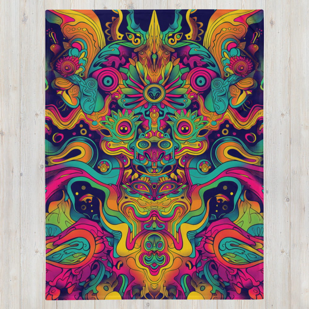"Totem" THROW BLANKET, 60″×80″, Front