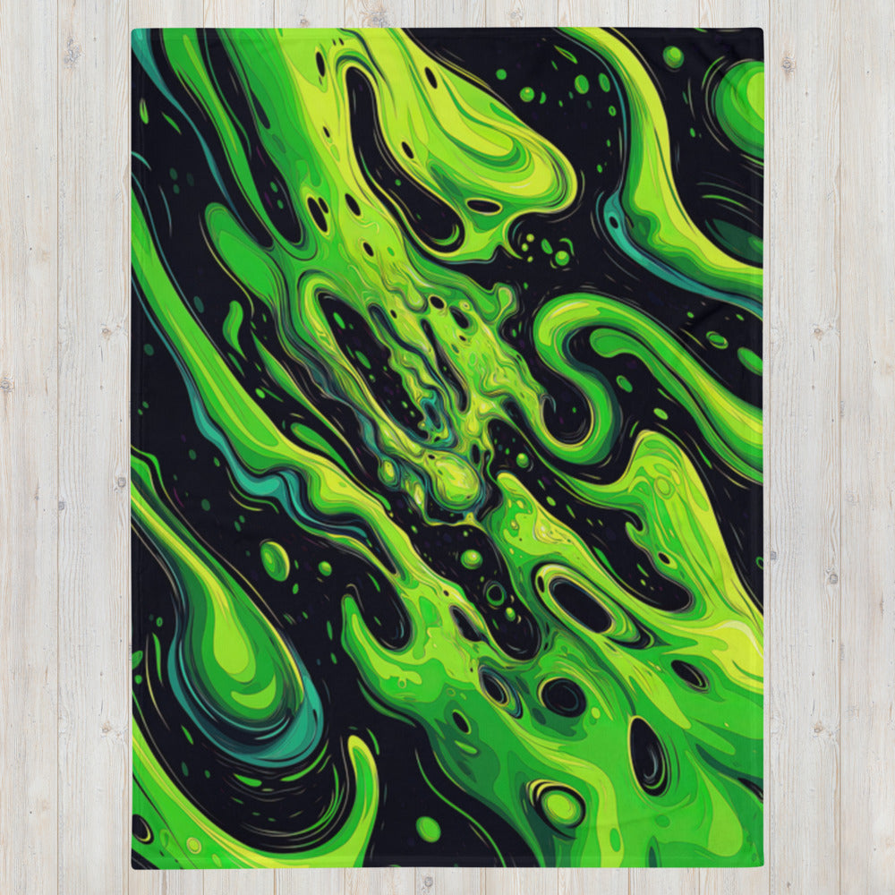 "Slimer" THROW BLANKET, 60″×80″, Front