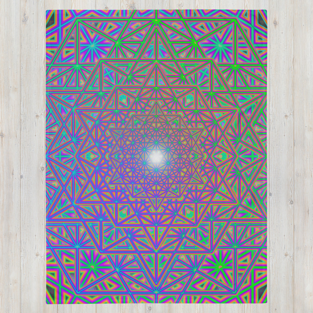 "Flower of Tron" THROW BLANKET, 60″×80″, Front