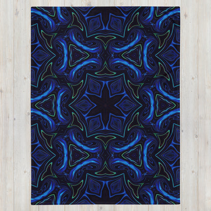 "Liquid Night" THROW BLANKET, 60″×80″, Front